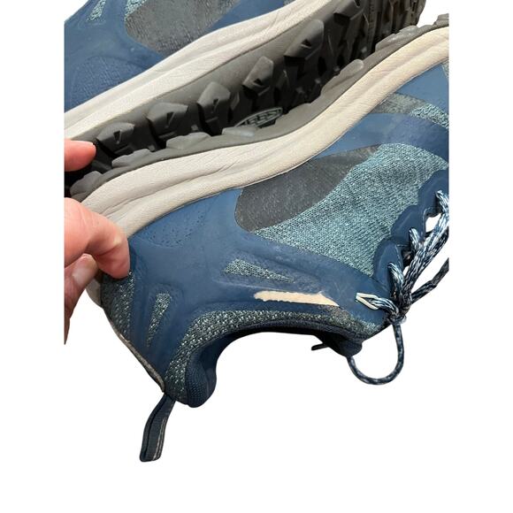 KEEN Terradora II Waterproof Hiking Shoes Blue Lace Up All Terrain Sz 7.5 Women - Picture 4 of 10